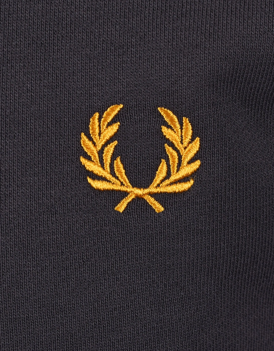 FRED PERRY HALF ZIP SWEATSHIRT ANCHOR GREY/GOLDEN