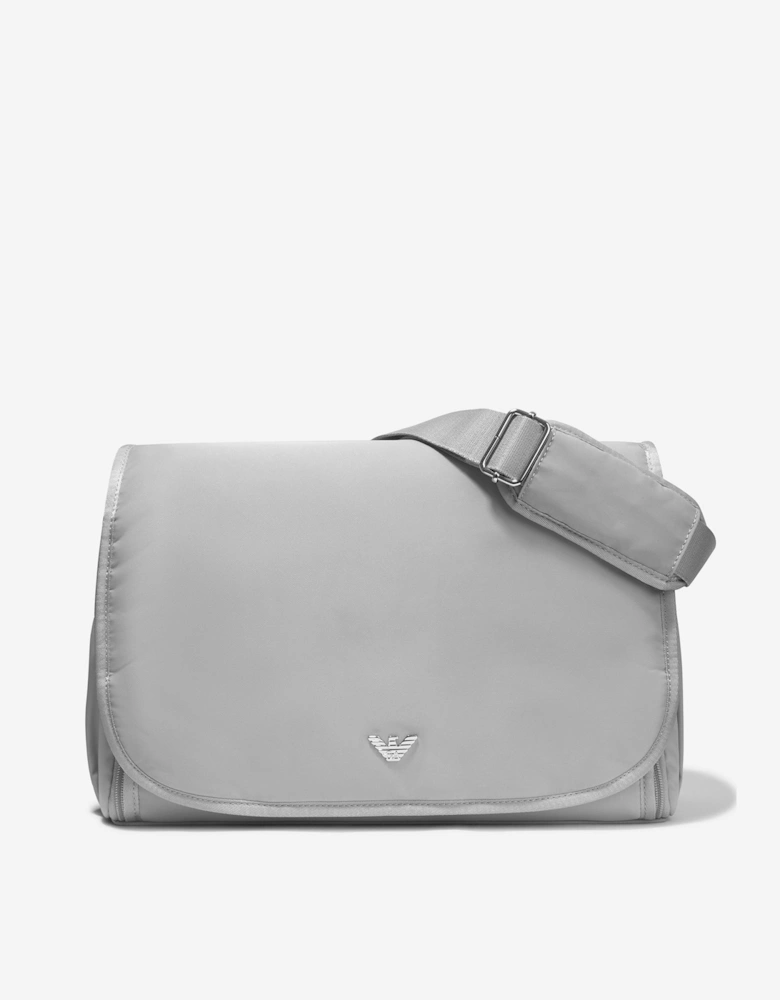 Emporio Armani Baby Logo Changing Bag in Grey (36cm)