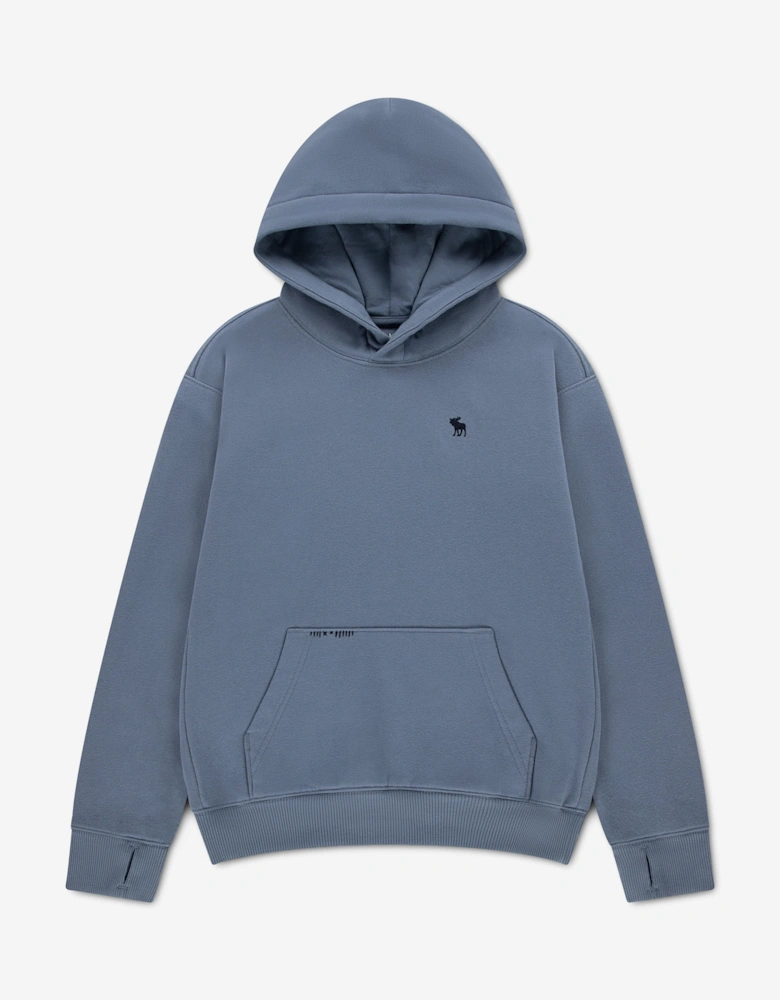 Abercrombie & Fitch Boys Crafted Graphic Hoodie in Blue