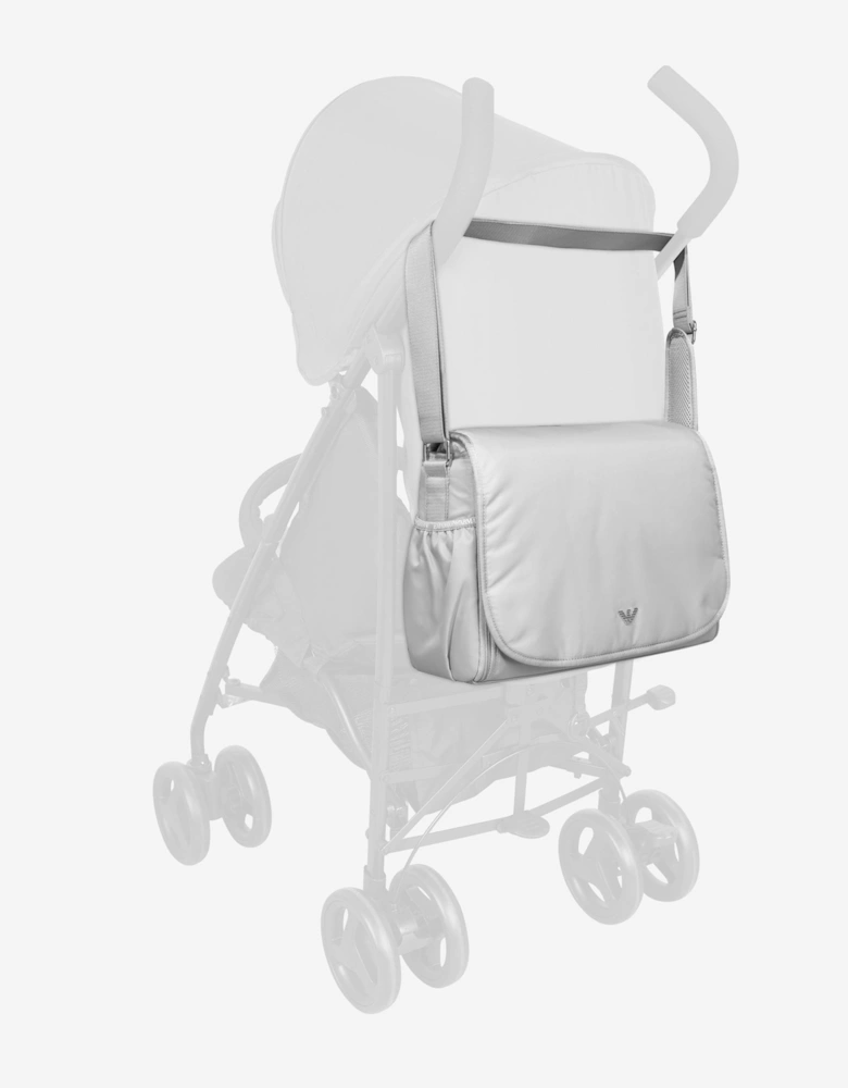 Emporio Armani Baby Logo Changing Bag in Grey (36cm)