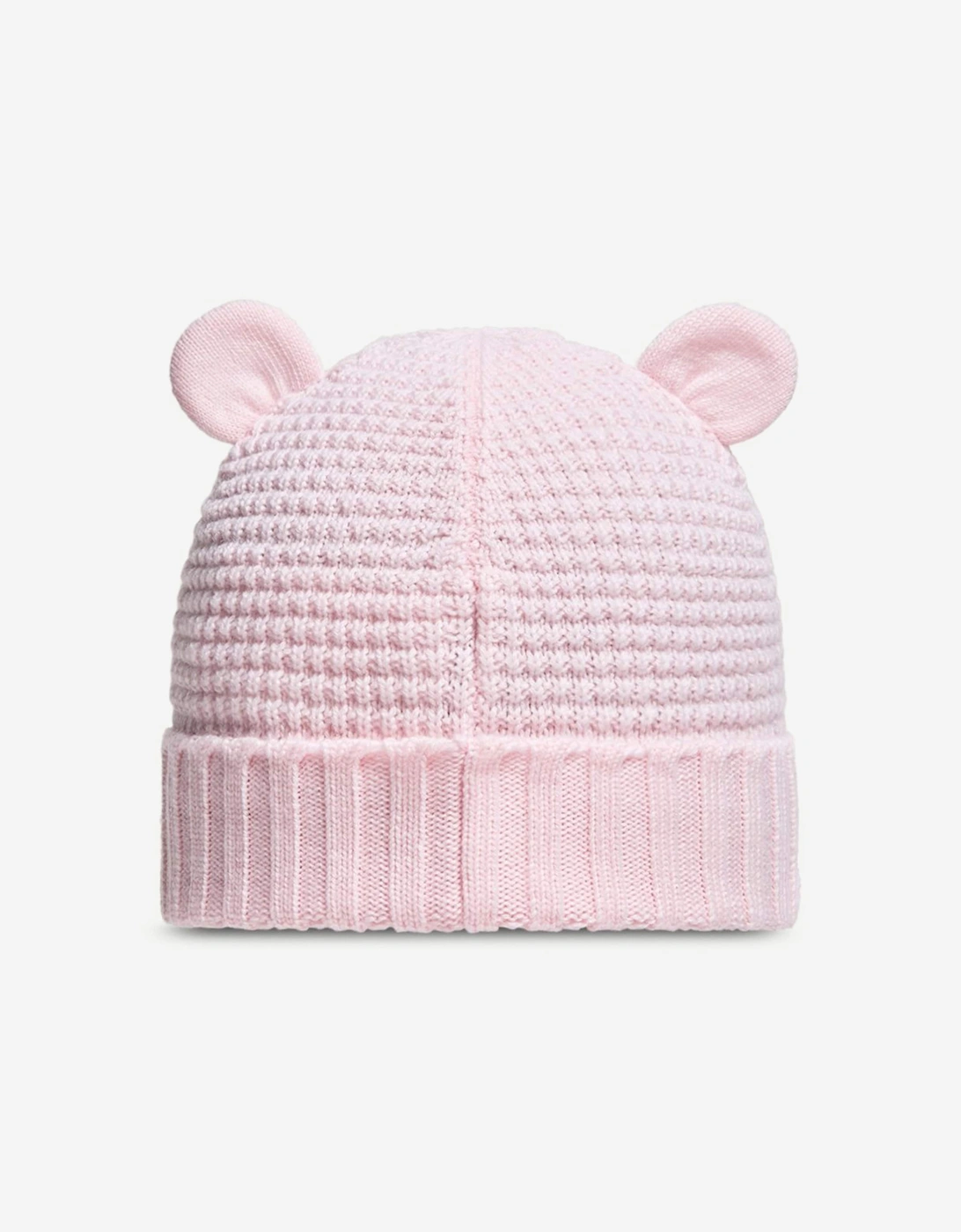 Moncler Enfant Baby Girls Wool Beanie Hat with Ears in Pink