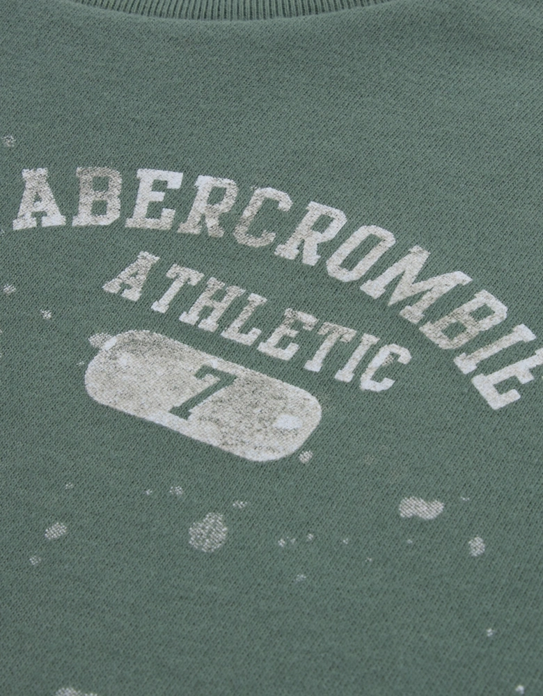 Abercrombie & Fitch Boys Athletic Core Lockup T-Shirt in Green