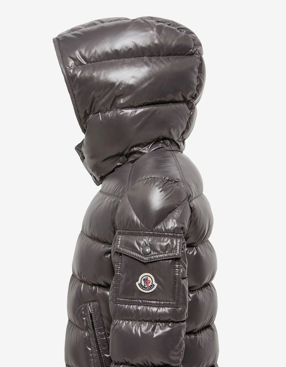 Moncler Enfant Boys Down Padded New Maya Jacket in Grey