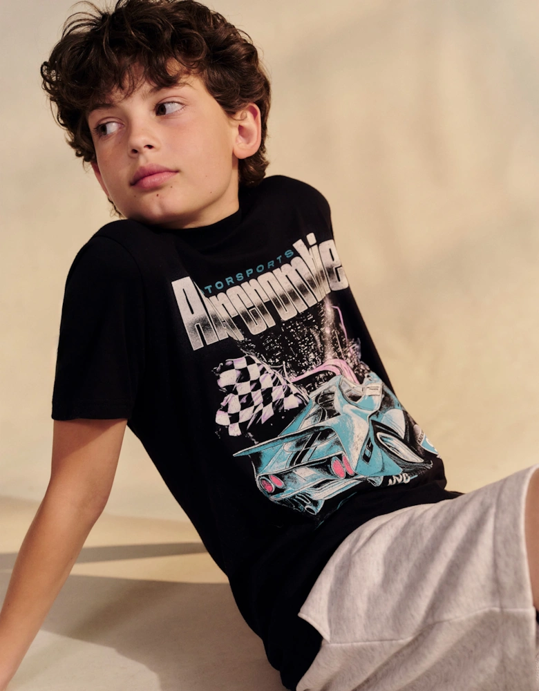 Abercrombie & Fitch Boys City Car T-Shirt in Grey