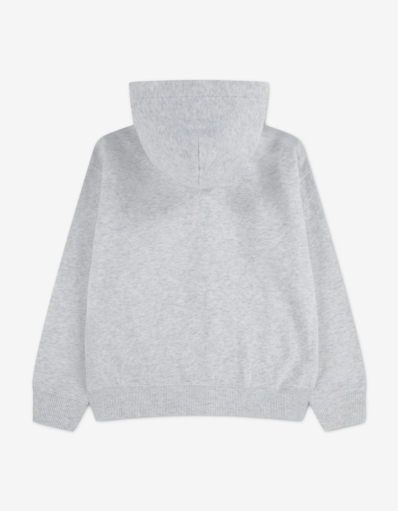 Abercrombie & Fitch Boys Logo Zip Up Top in Grey