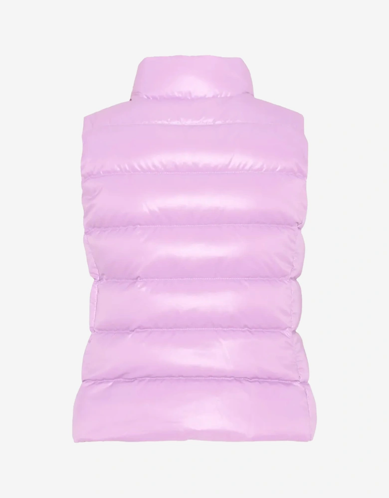 Moncler Enfant Girls Down Padded Ghany Gilet in Purple