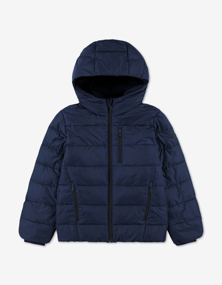 Abercrombie & Fitch Boys Midweight Puffer Jacket in Navy