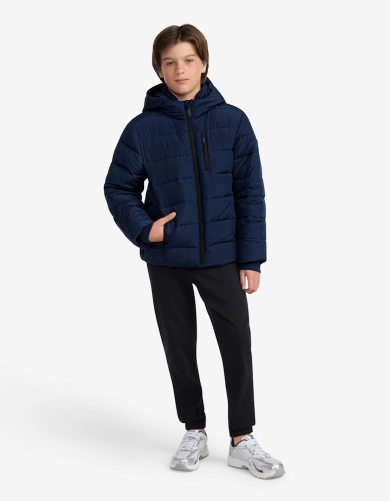 Abercrombie & Fitch Boys Midweight Puffer Jacket in Navy