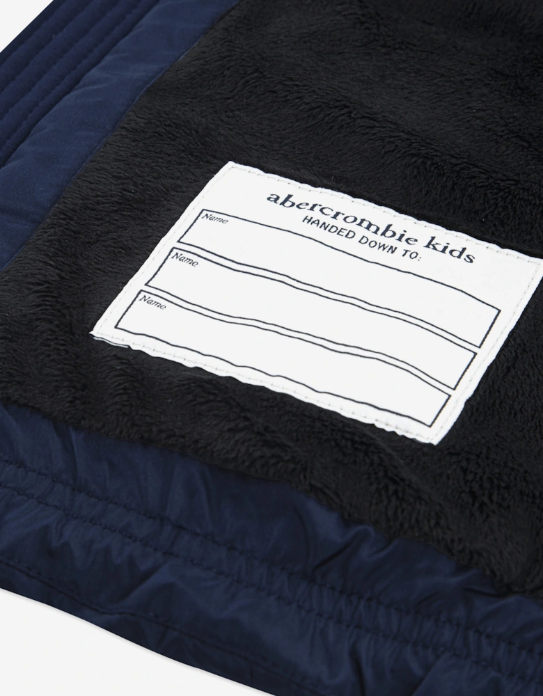 Abercrombie & Fitch Boys Midweight Puffer Jacket in Navy