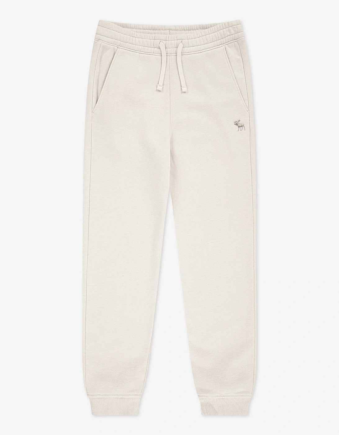 Abercrombie & Fitch Boys Essential Fleece Joggers in Ivory