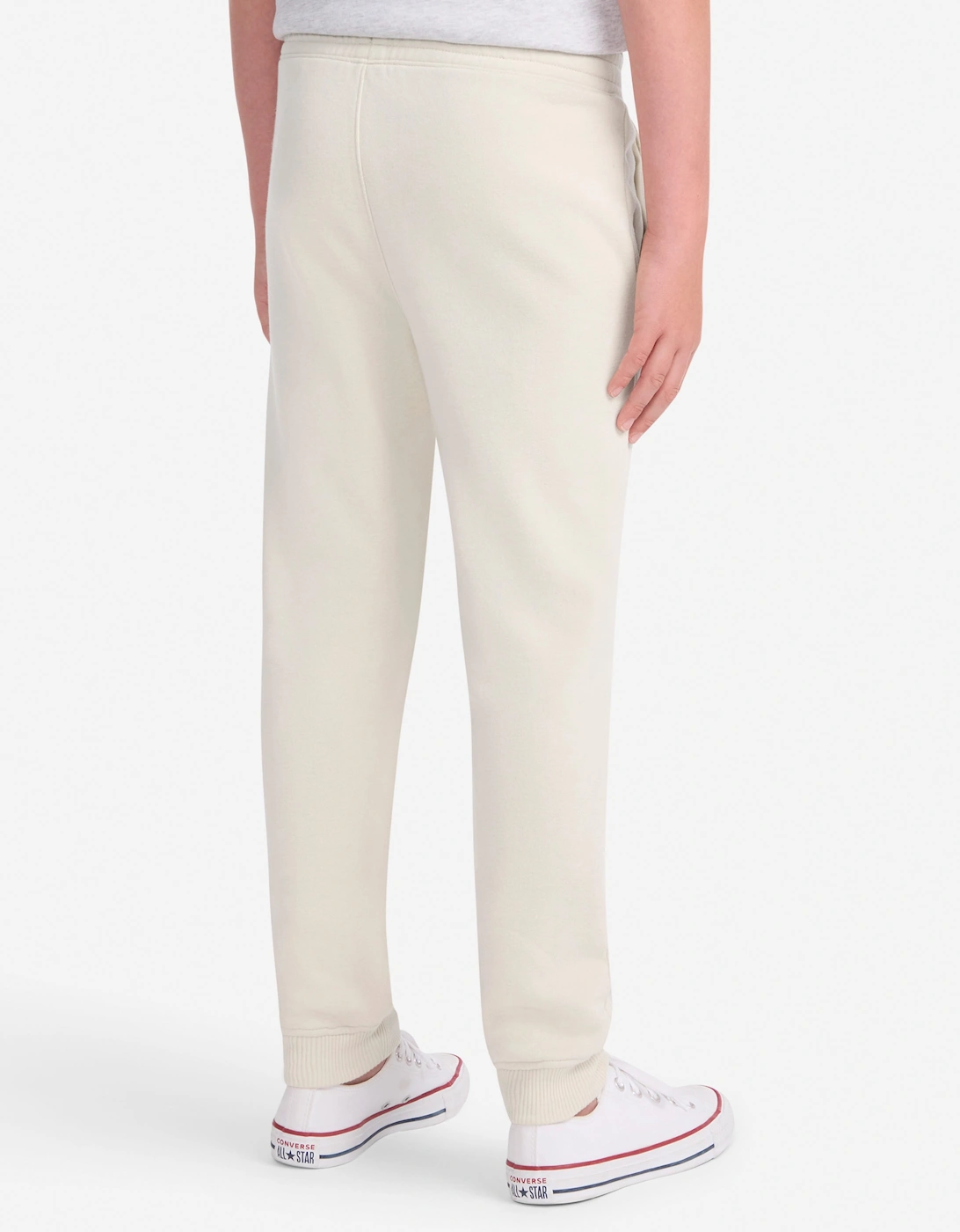 Abercrombie & Fitch Boys Essential Fleece Joggers in Ivory