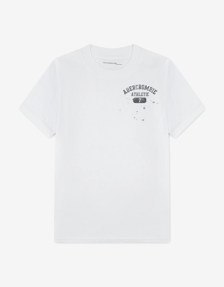 Abercrombie & Fitch Boys Athletic Core Lockup T-Shirt in White