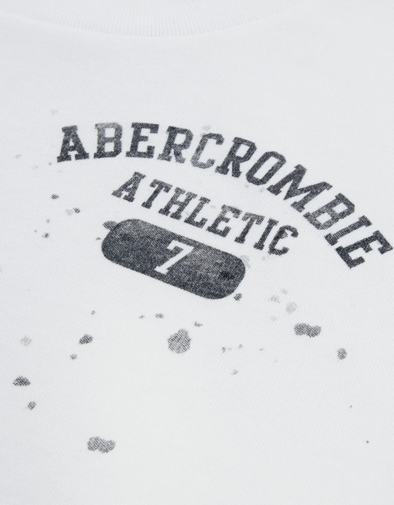 Abercrombie & Fitch Boys Athletic Core Lockup T-Shirt in White