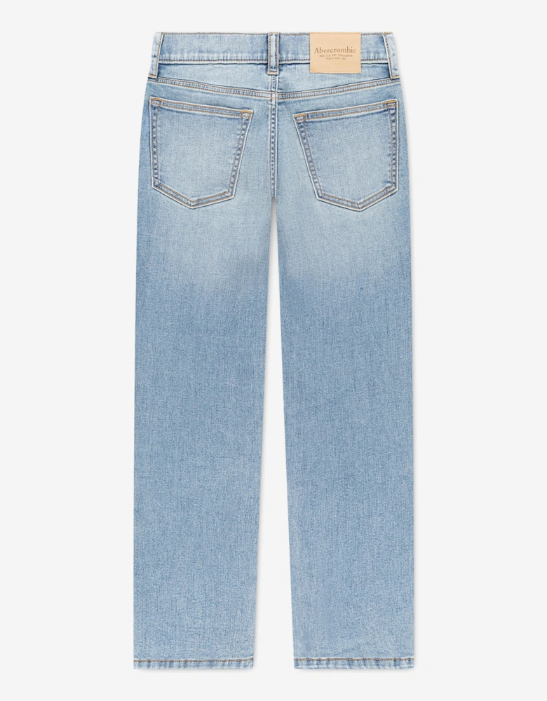 Abercrombie & Fitch Boys Straight Fit Jeans in Blue