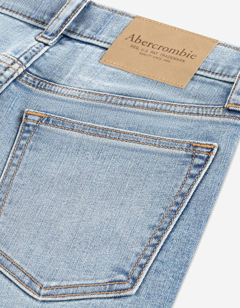 Abercrombie & Fitch Boys Straight Fit Jeans in Blue