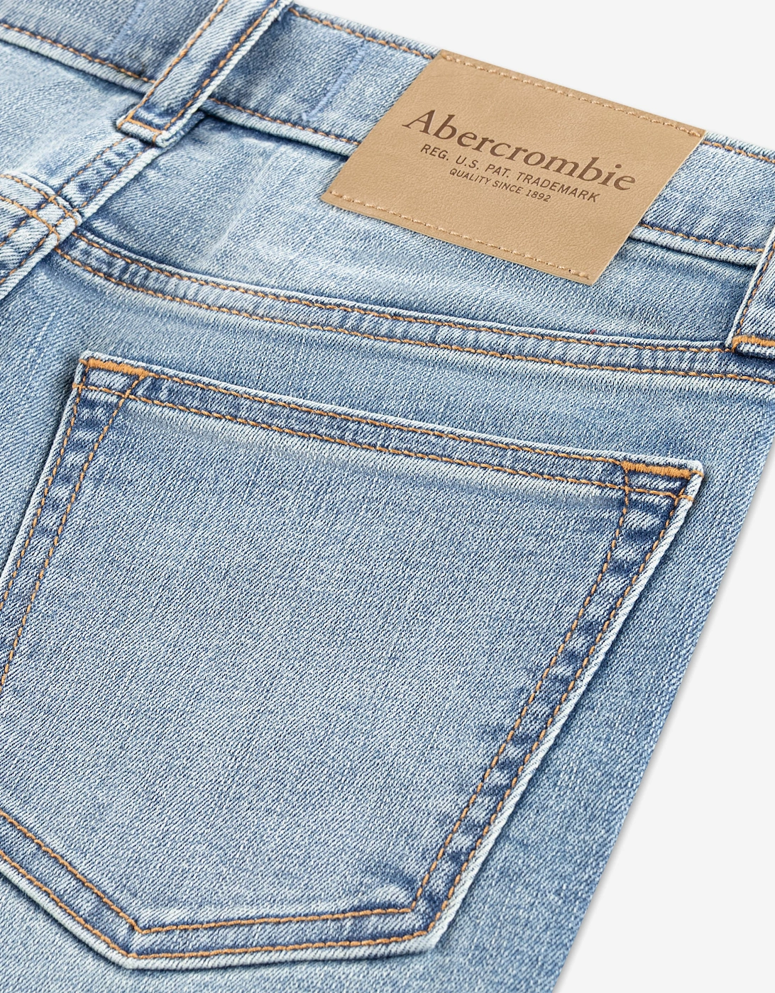 Abercrombie & Fitch Boys Straight Fit Jeans in Blue