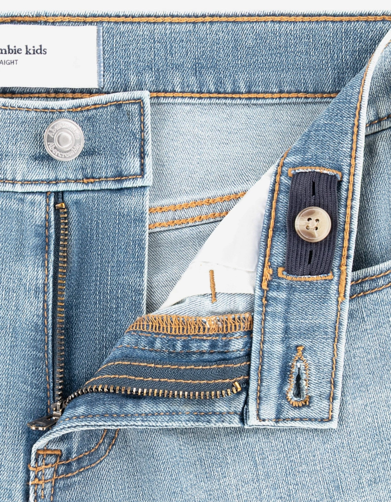 Abercrombie & Fitch Boys Straight Fit Jeans in Blue