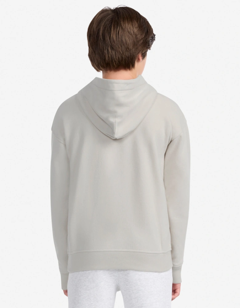 Abercrombie & Fitch Boys Essentials Fleece Hoodie in Grey