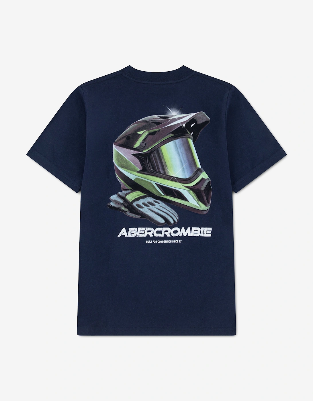 Abercrombie & Fitch Boys Racing Helmet T-Shirt in Navy