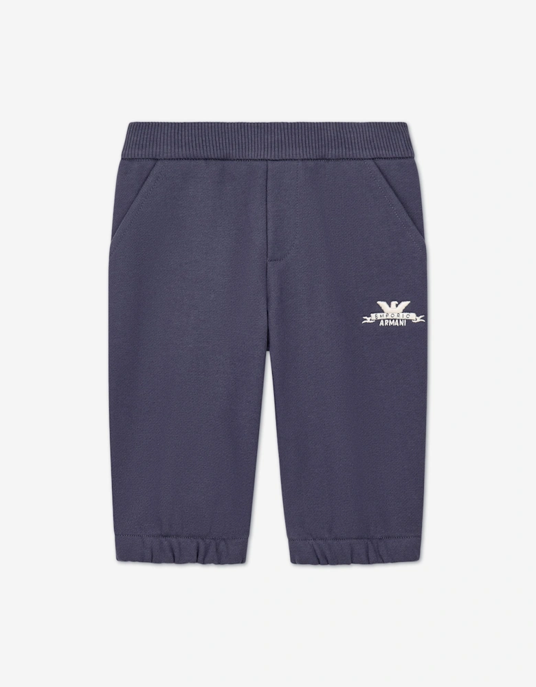 Emporio Armani Baby Boys Logo Joggers in Navy