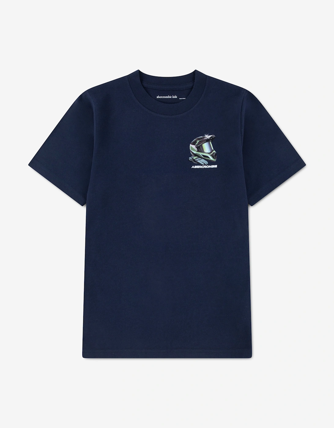 Abercrombie & Fitch Boys Racing Helmet T-Shirt in Navy