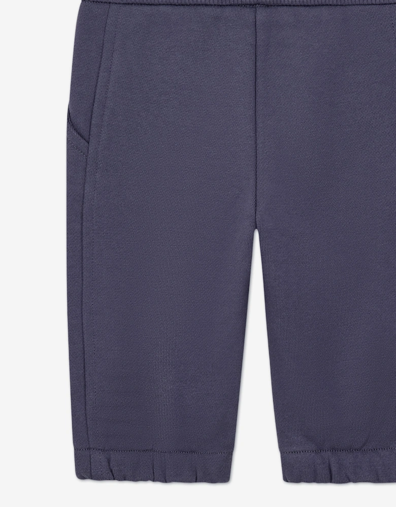 Emporio Armani Baby Boys Logo Joggers in Navy