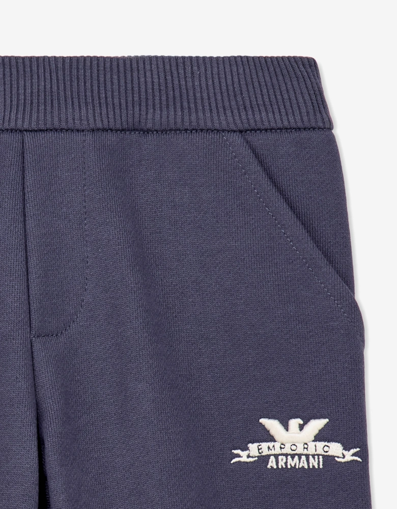 Emporio Armani Baby Boys Logo Joggers in Navy