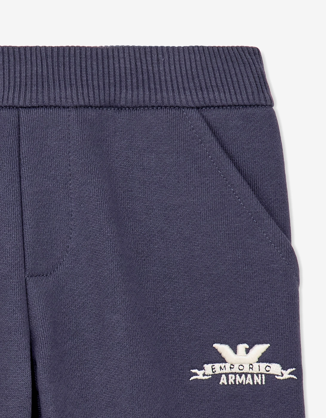 Emporio Armani Baby Boys Logo Joggers in Navy