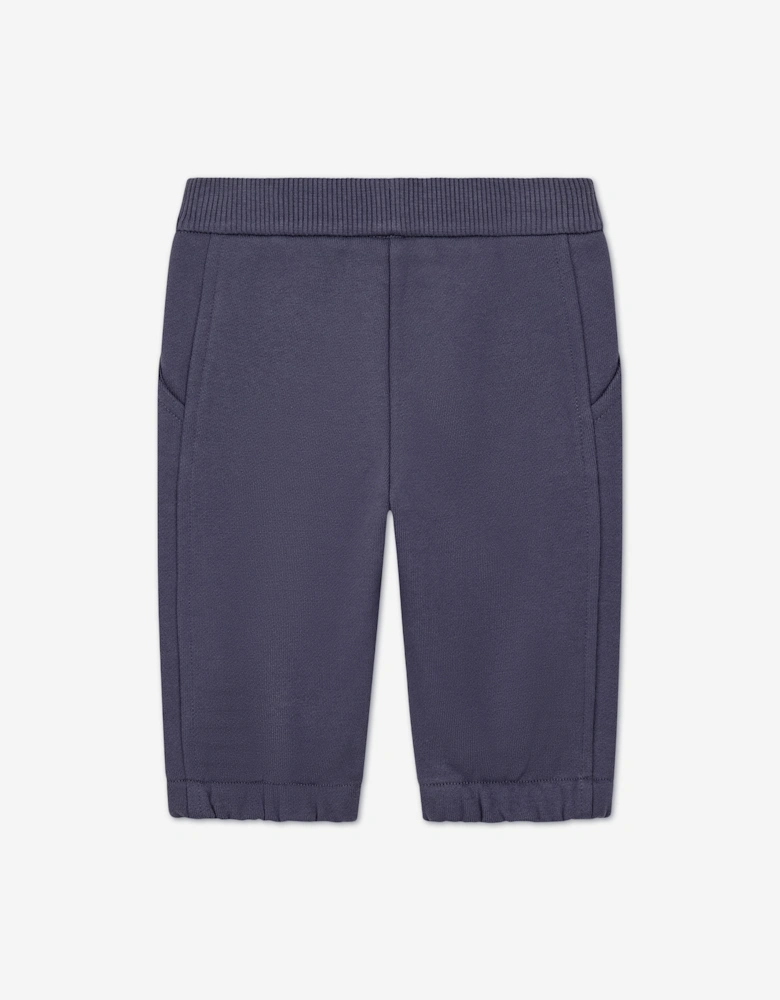 Emporio Armani Baby Boys Logo Joggers in Navy