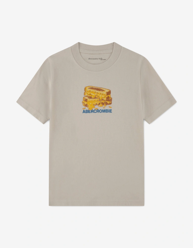 Abercrombie & Fitch Boys Grilled Cheese T-Shirt in Ivory
