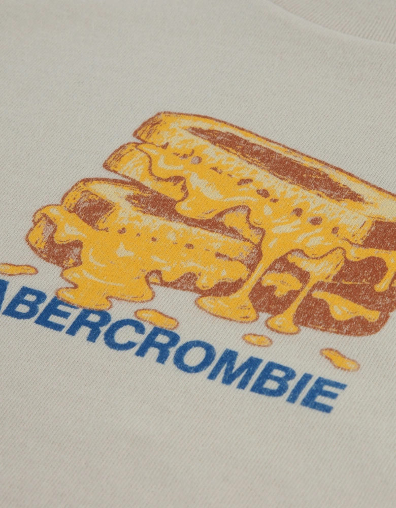 Abercrombie & Fitch Boys Grilled Cheese T-Shirt in Ivory