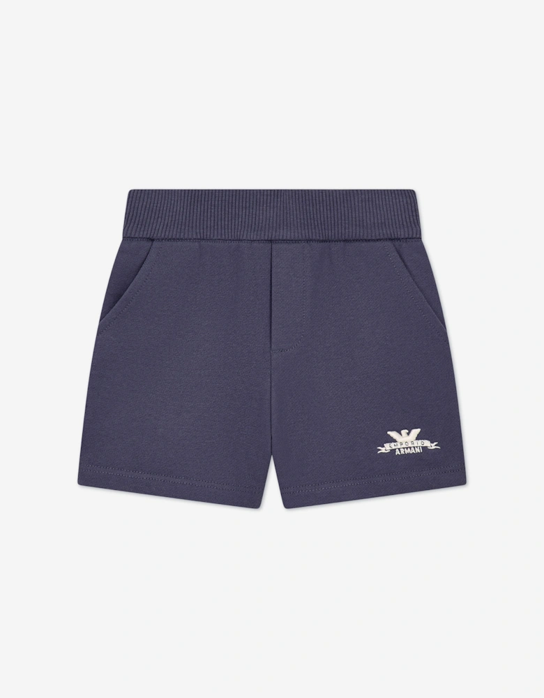 Emporio Armani Baby Boys Logo Short Set in Navy
