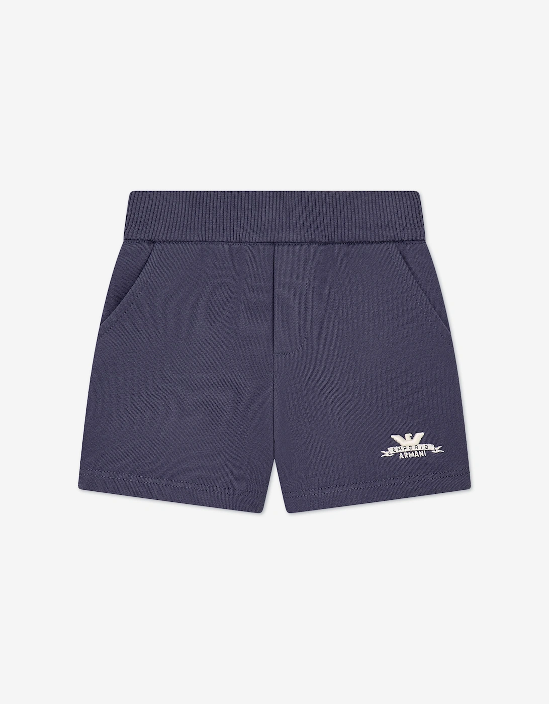 Emporio Armani Baby Boys Logo Short Set in Navy