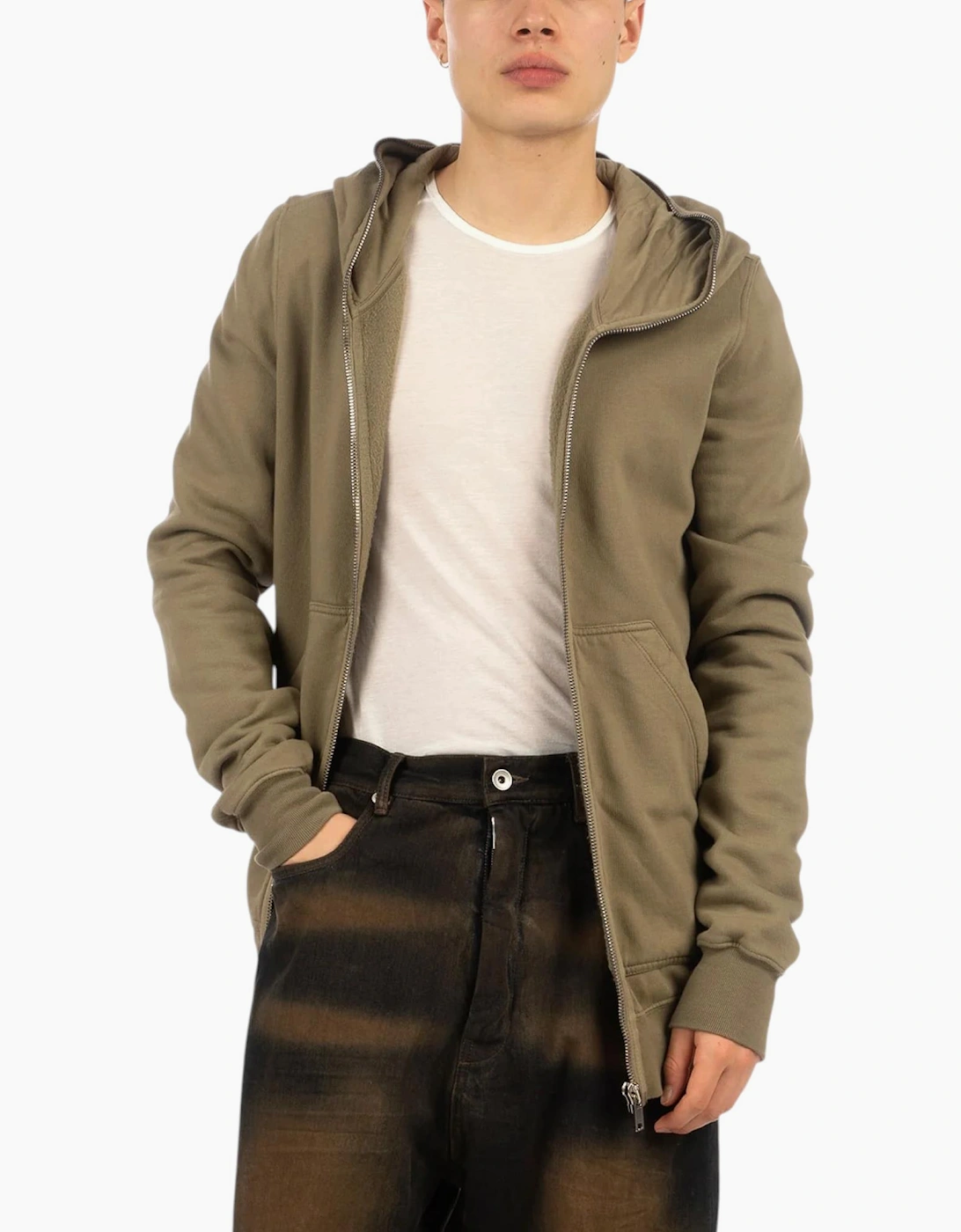 Rick Owens DRKSHDW Jumbo Gimp Hoodie Mens Full Zip Sportswear
