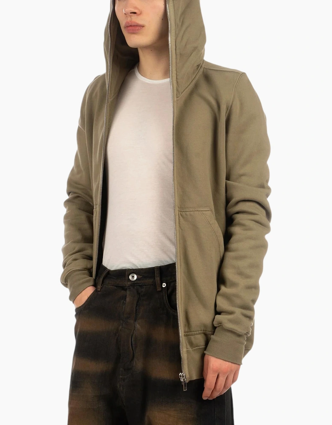 Rick Owens DRKSHDW Jumbo Gimp Hoodie Mens Full Zip Sportswear