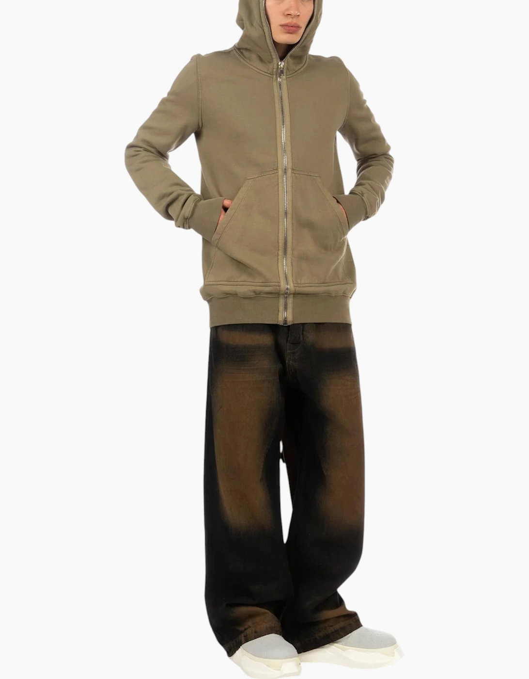 Rick Owens DRKSHDW Jumbo Gimp Hoodie Mens Full Zip Sportswear