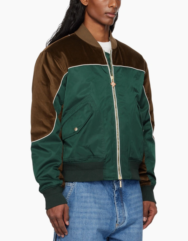 Casablanca Mens Carseat Bomber Jacket Full Zip