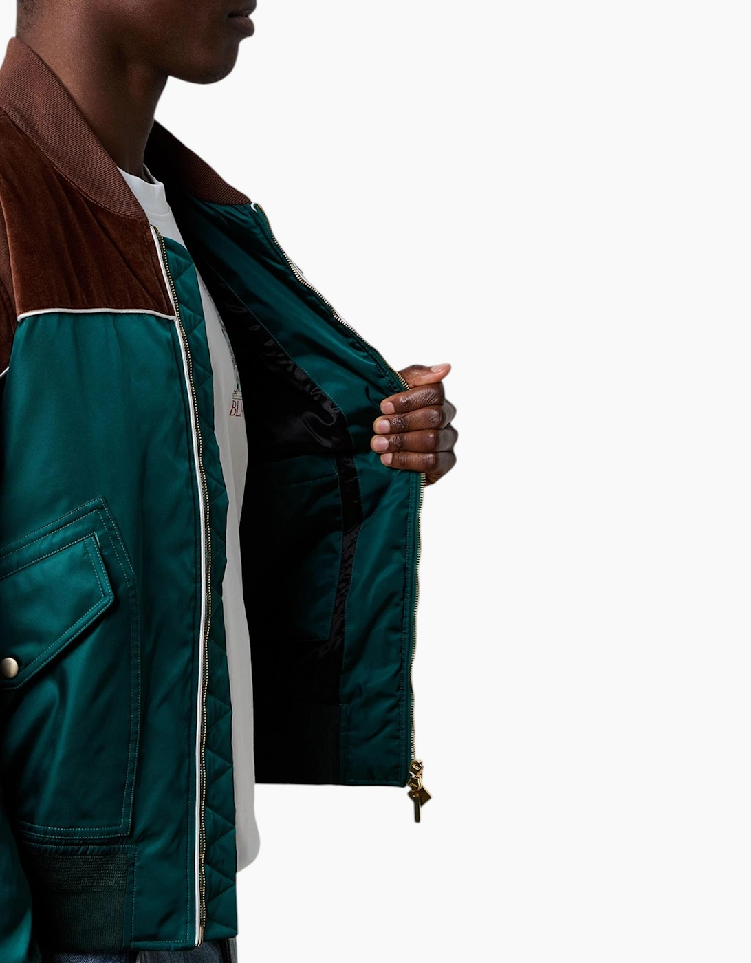 Casablanca Mens Carseat Bomber Jacket Full Zip