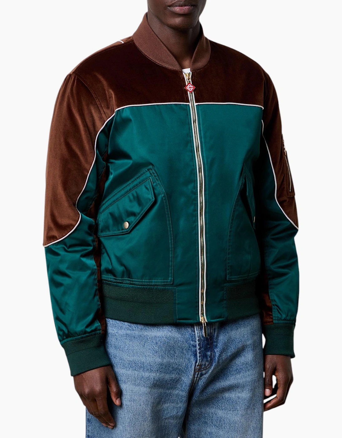 Casablanca Mens Carseat Bomber Jacket Full Zip