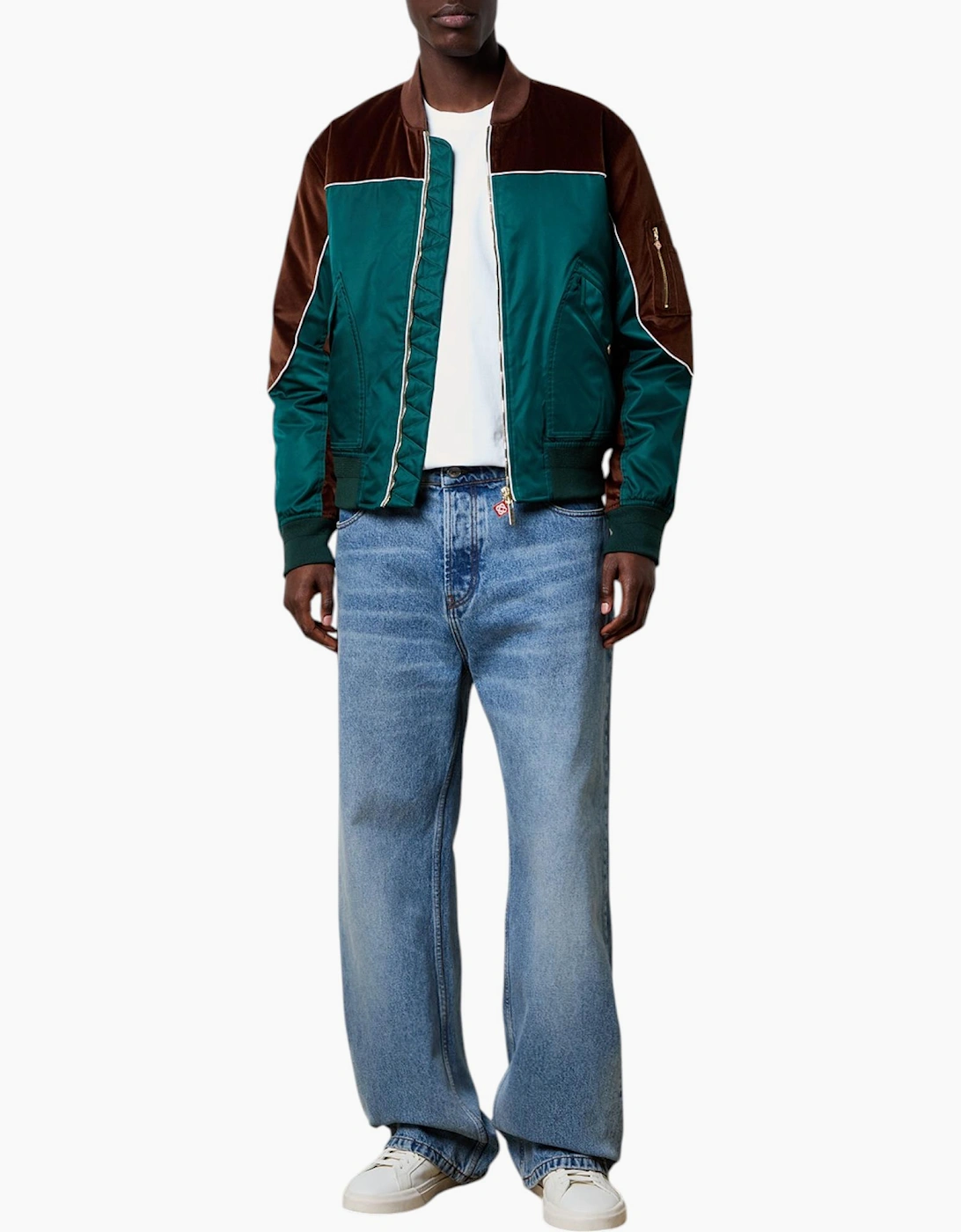 Casablanca Mens Carseat Bomber Jacket Full Zip