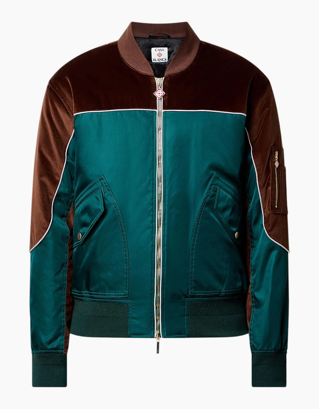Casablanca Mens Carseat Bomber Jacket Full Zip