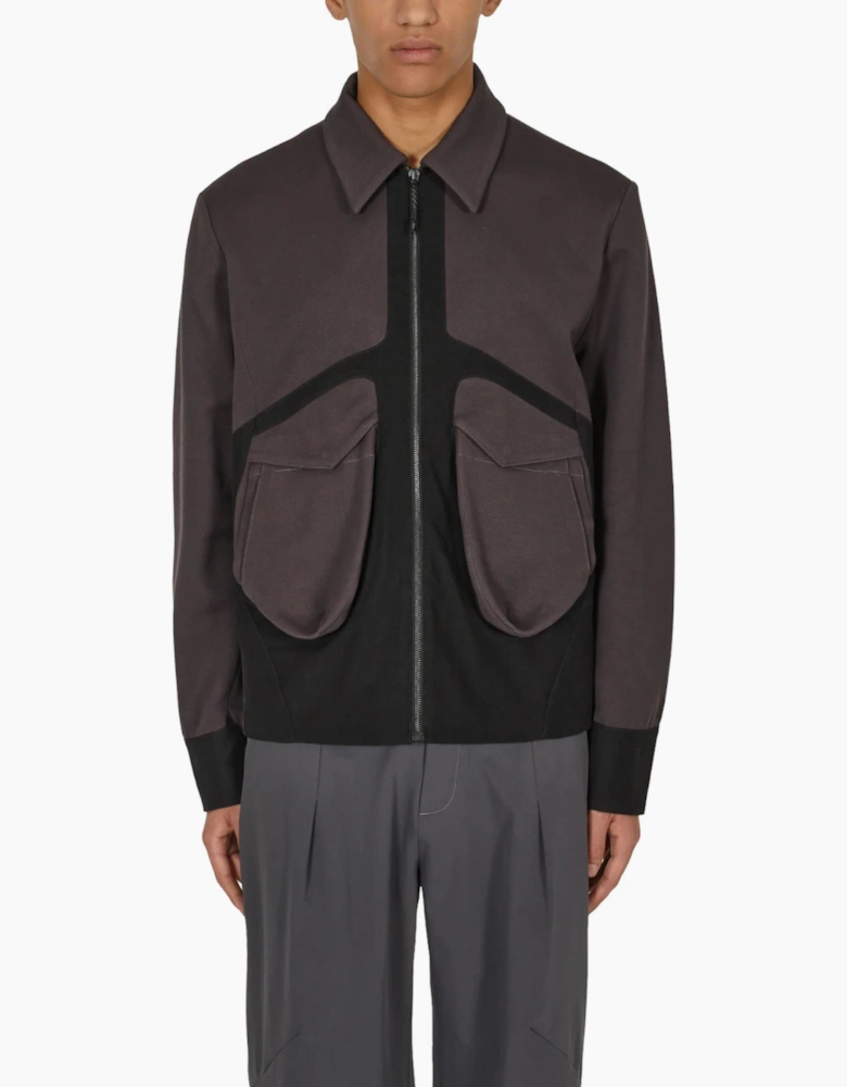 Jlal Bias Jacket Mens Full Zip Winter Coat Dark Grey