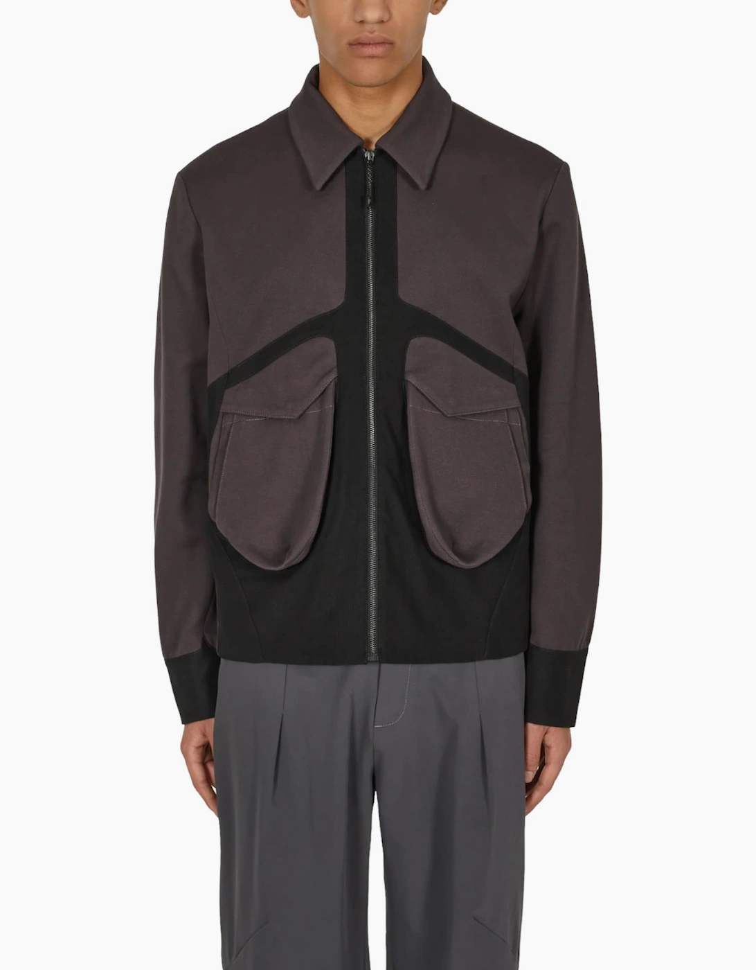 Jlal Bias Jacket Mens Full Zip Winter Coat Dark Grey