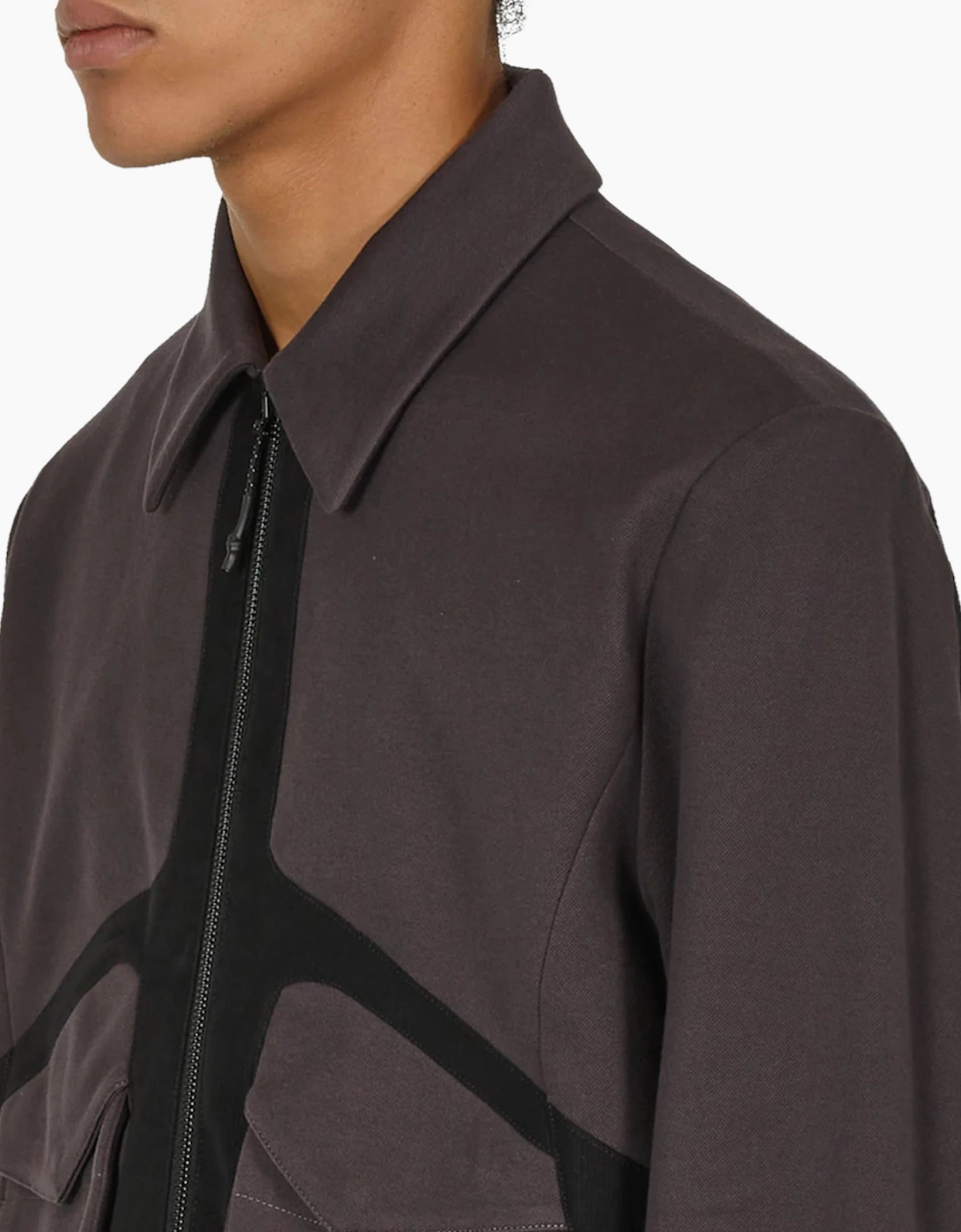 Jlal Bias Jacket Mens Full Zip Winter Coat Dark Grey
