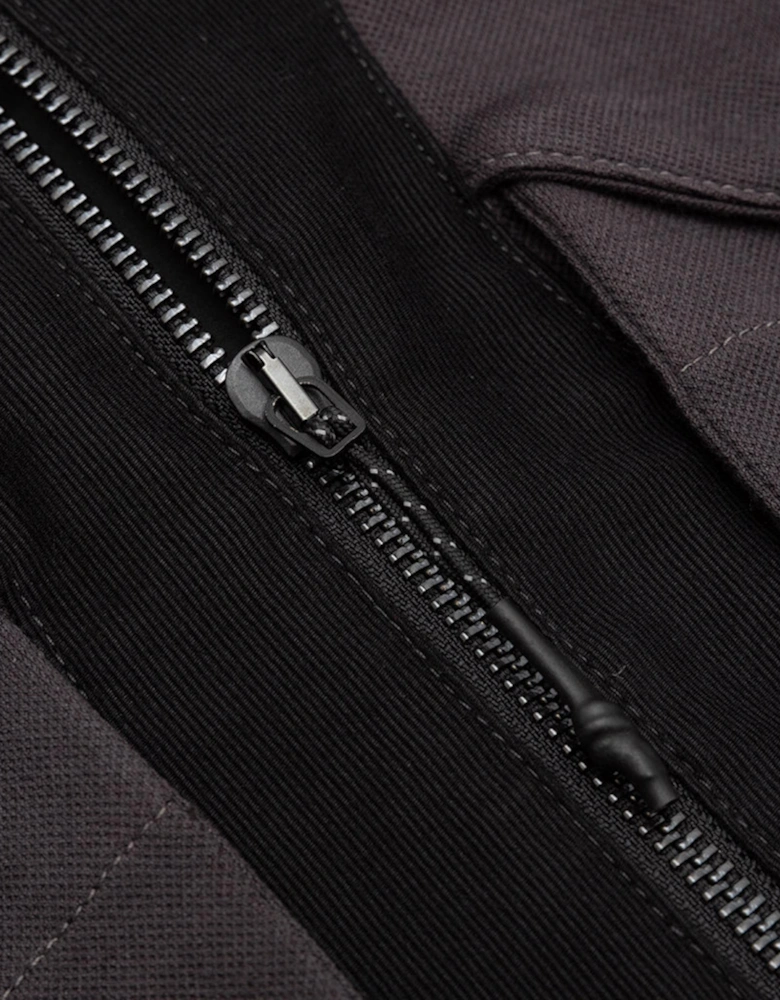 Jlal Bias Jacket Mens Full Zip Winter Coat Dark Grey