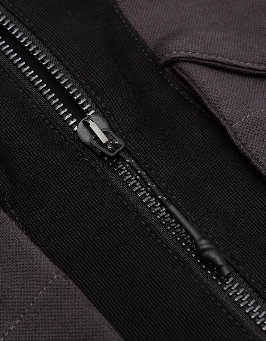 Jlal Bias Jacket Mens Full Zip Winter Coat Dark Grey