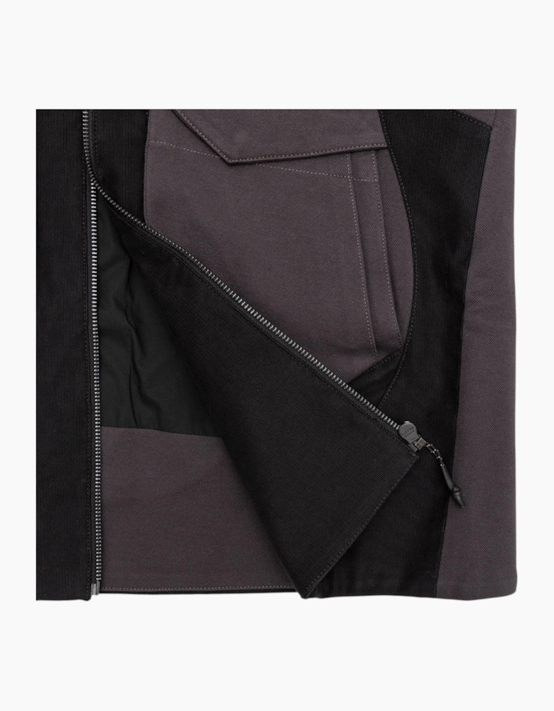 Jlal Bias Jacket Mens Full Zip Winter Coat Dark Grey