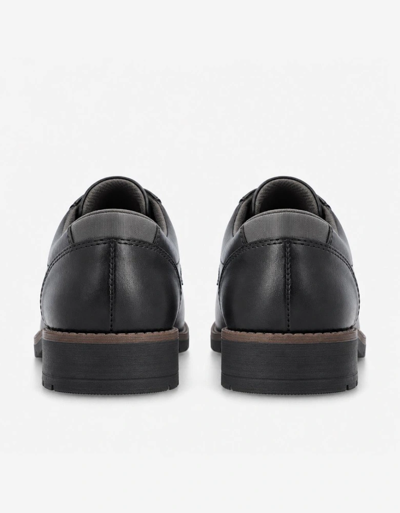 Rieker 13900 Mens Lace-Up Shoes Black/Smoke
