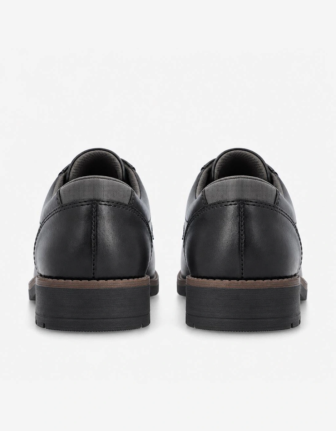 Rieker 13900 Mens Lace-Up Shoes Black/Smoke