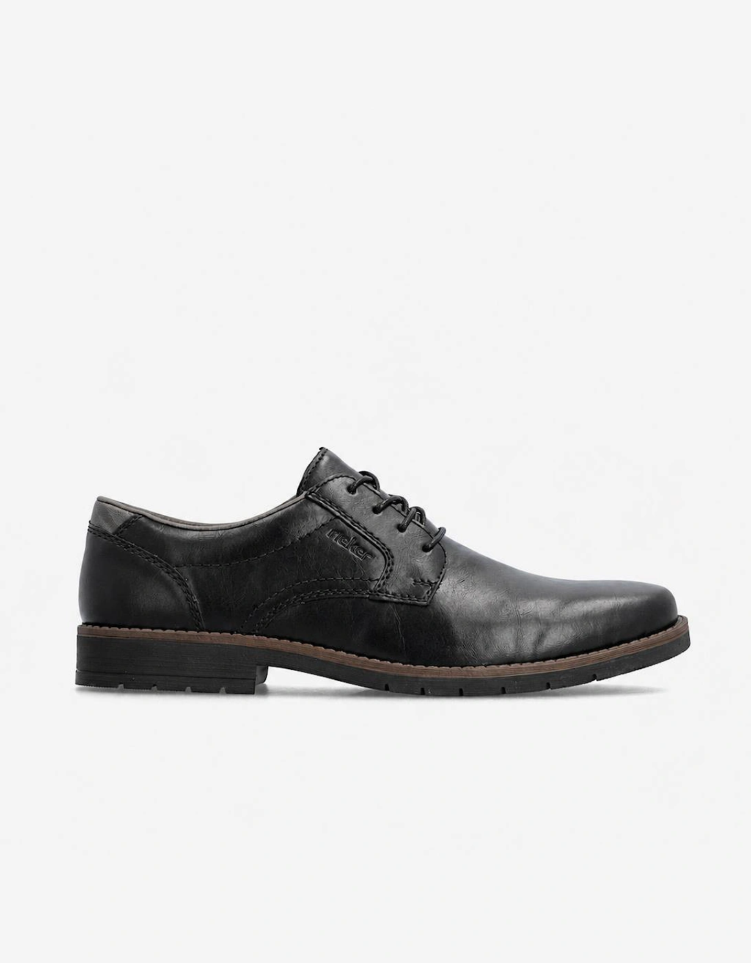 Rieker 13900 Mens Lace-Up Shoes Black/Smoke